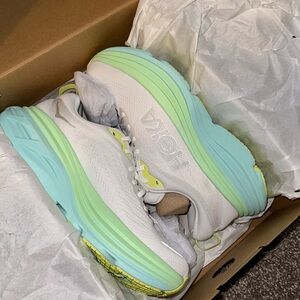 Hoka Bondi 8 size 10. Brand new, never worn. still in box. Color discontinued.